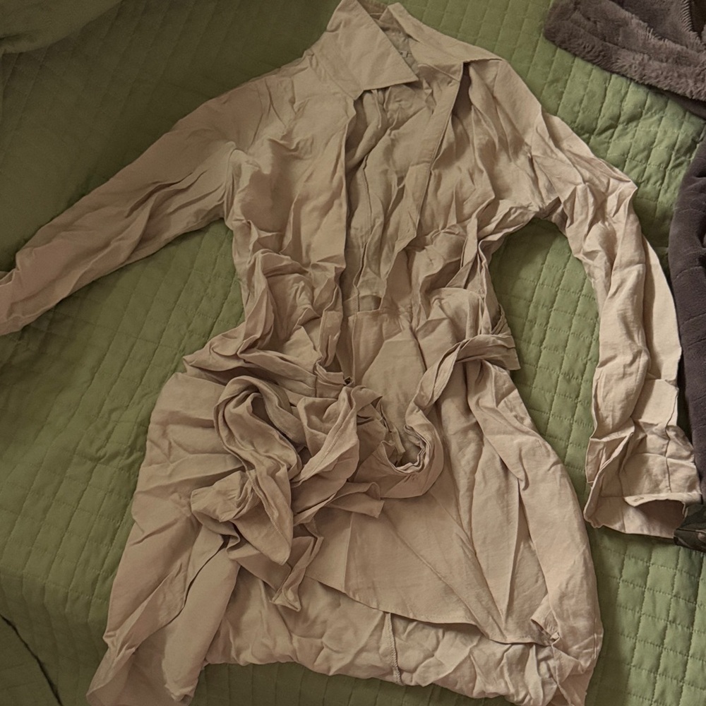 HYFVE Light Tan warp Jacket dress